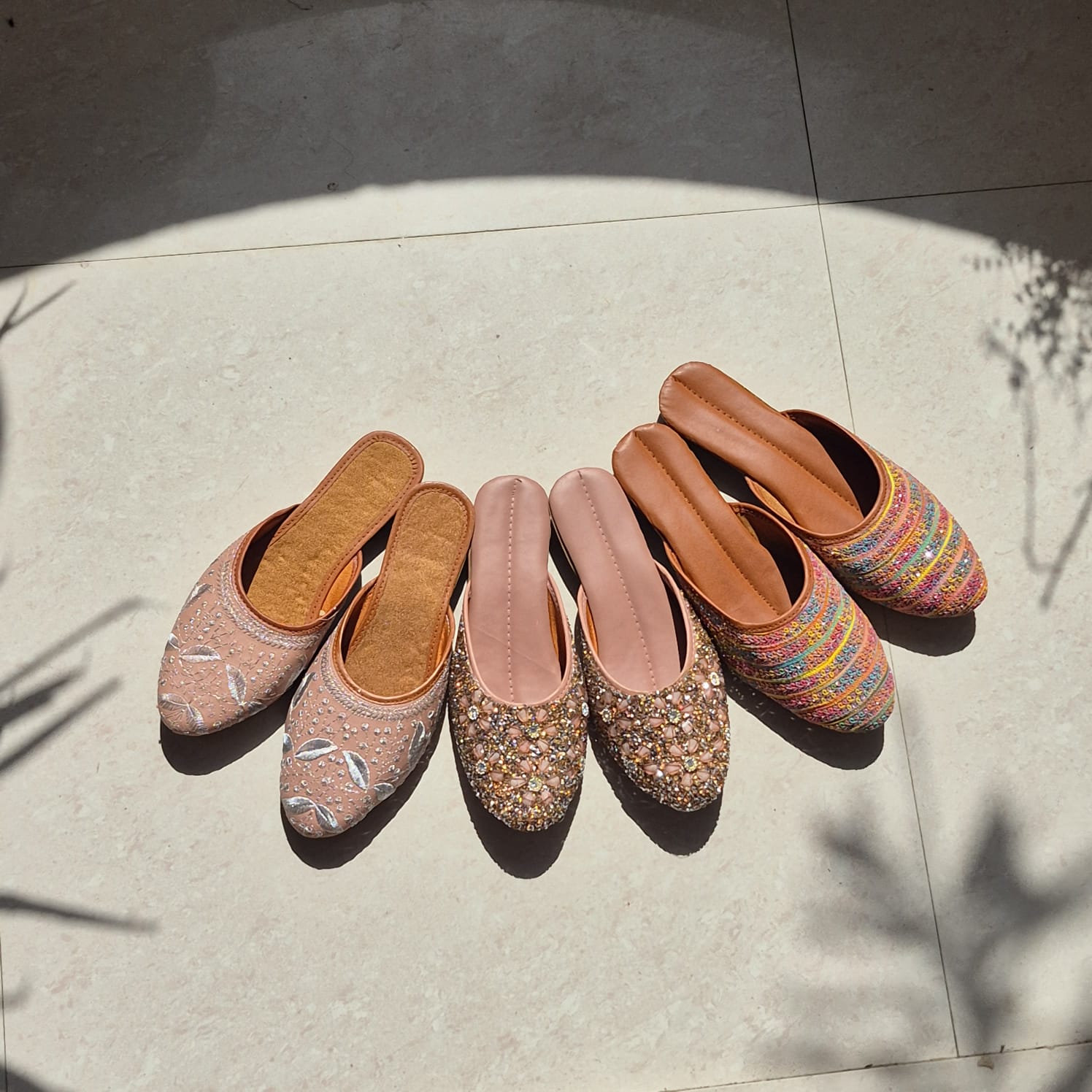 Premium Handcrafted Ethnic Mule Collection — Textured & Festive Jutti Flats